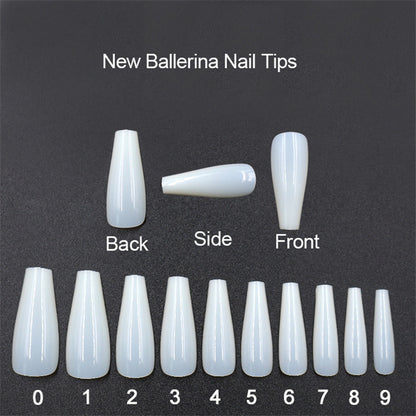 500 Transparent natural color ballet fake nails - Premium Nails - Just $12.99! Shop now at Hot Trends Online