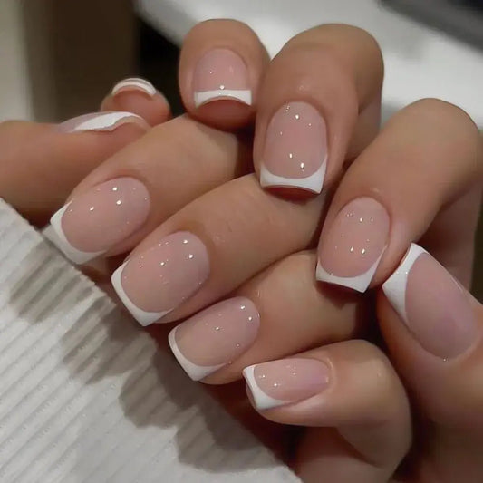 Get trendy with 24 Pcs Short Square Fake Nails - Nails available at Hot Trends Online. Shop Now!