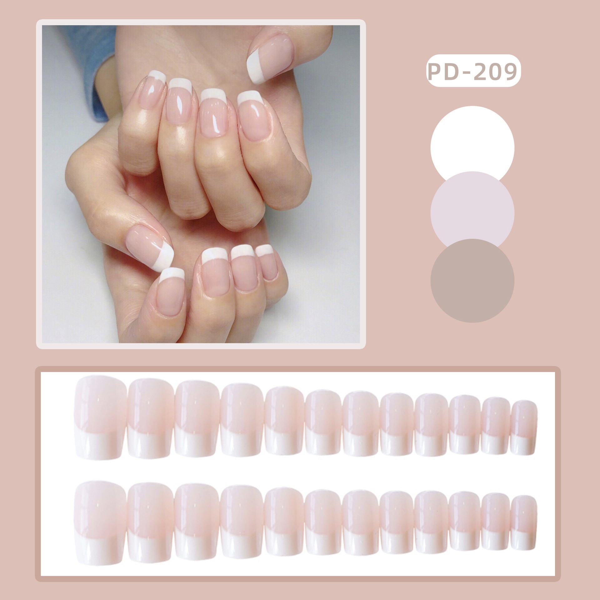 Get trendy with 24 Pieces Of French Long Fake Nails - Nails available at Hot Trends Online. Shop Now!