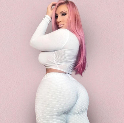 Get trendy with Booty Lifting Anti Cellulite Scrunch Leggings - Leggings available at Hot Trends Online. Shop Now!