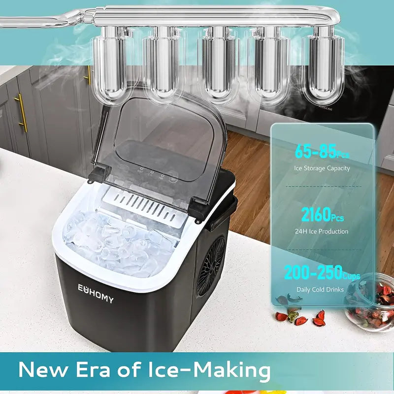 Portable Countertop Ice Cube Maker with Handle - Premium  - Just $74.99! Shop now at Hot Trends Online