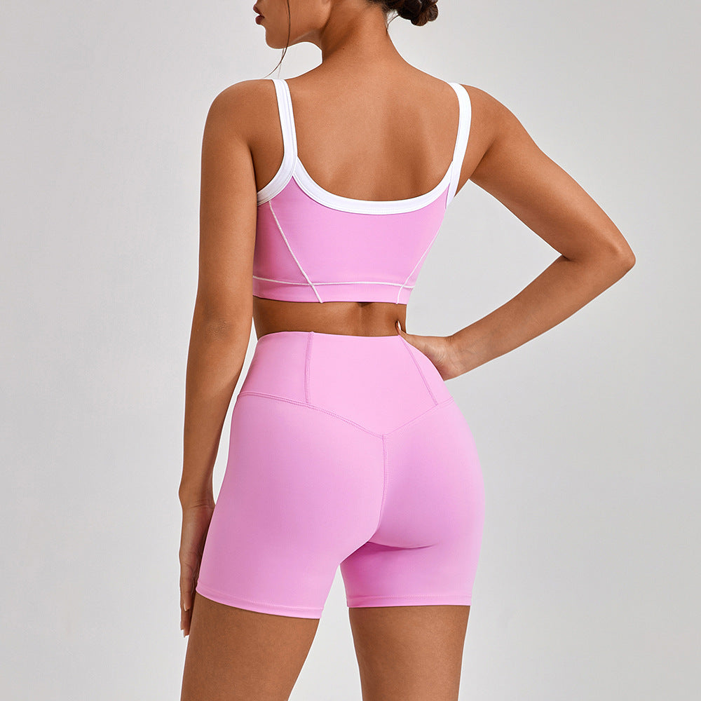 Get trendy with Outdoor Sports Spaghetti Strap Yoga Suit - Clothing available at Hot Trends Online. Shop Now!