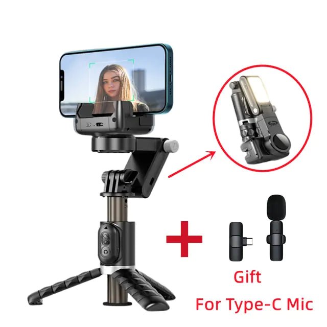 Get trendy with 360 Rotation Gimbal Stabilizer Selfie Stick Tripod - Mobile Phone Accessories available at Hot Trends Online. Shop Now!