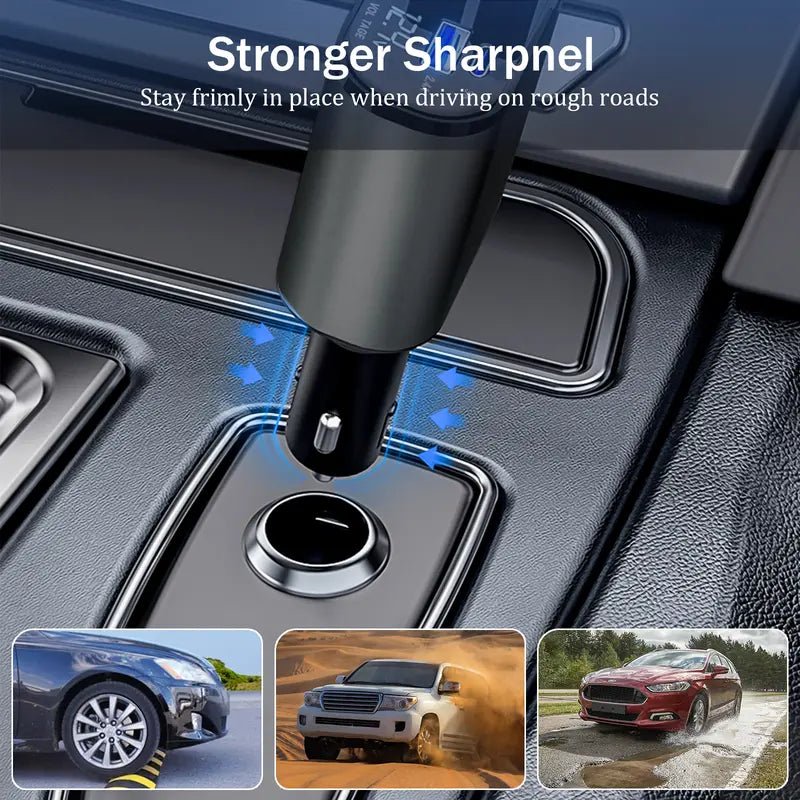 Get trendy with 4 in 1 Retractable Car Charger, USB C Fast Charging Adapter - Mobile Phone Accessories available at Hot Trends Online. Shop Now!