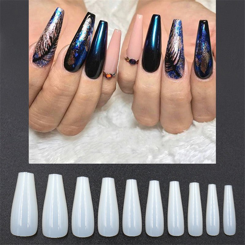 Get trendy with 500 Transparent Ballerina Nail Tips - Nails available at Hot Trends Online. Shop Now!