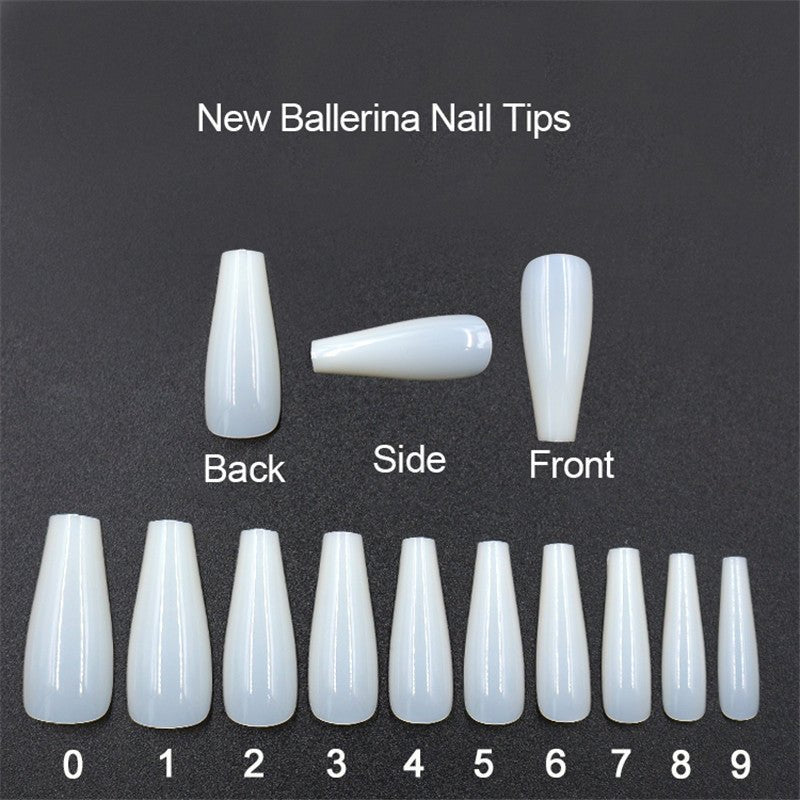 Get trendy with 500 Transparent Ballerina Nail Tips - Nails available at Hot Trends Online. Shop Now!