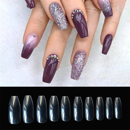 Get trendy with 500 Transparent Nail Tips - Nails available at Hot Trends Online. Shop Now!