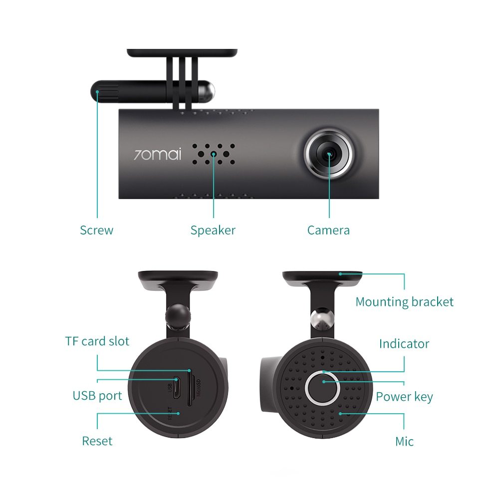 Smart WiFi 130 Degree 1080P Wireless Dash Cam