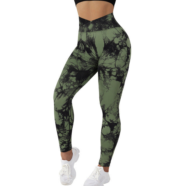 Get trendy with Seamless Tie Dye Yoga Leggings - Leggings available at Hot Trends Online. Shop Now!