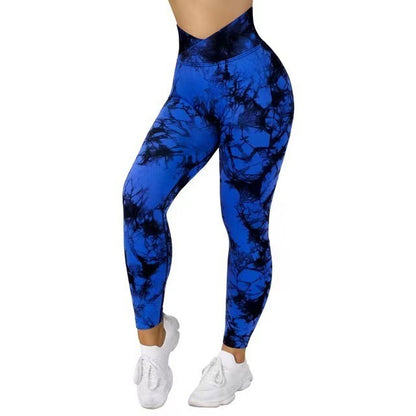Get trendy with Seamless Tie Dye Yoga Leggings - Leggings available at Hot Trends Online. Shop Now!