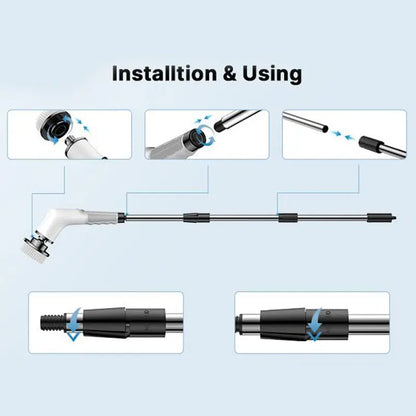 Dovety Electric Spin Scrubber, Cordless Shower Scrubber, Cleaning Brush, with 4 Replaceable Brush Heads - Premium  - Just $39.99! Shop now at Hot Trends Online