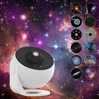 360° Rotate Galaxy Projector Night Light - Starry Sky Planetarium Lamp for Kids Bedroom