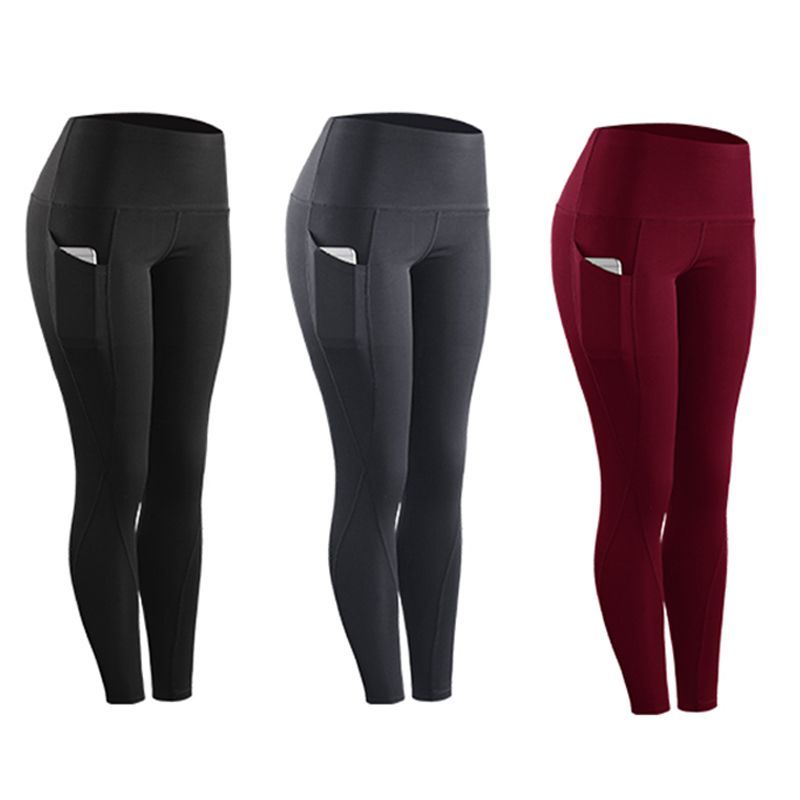 Women Compression Skinny Fitness Leggings with Pocket