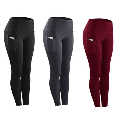 Women Compression Skinny Fitness Leggings with Pocket