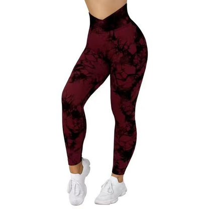 Get trendy with Seamless Tie Dye Yoga Leggings - Leggings available at Hot Trends Online. Shop Now!
