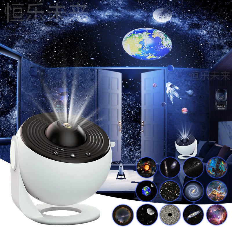 360° Rotate Galaxy Projector Night Light - Starry Sky Planetarium Lamp for Kids Bedroom