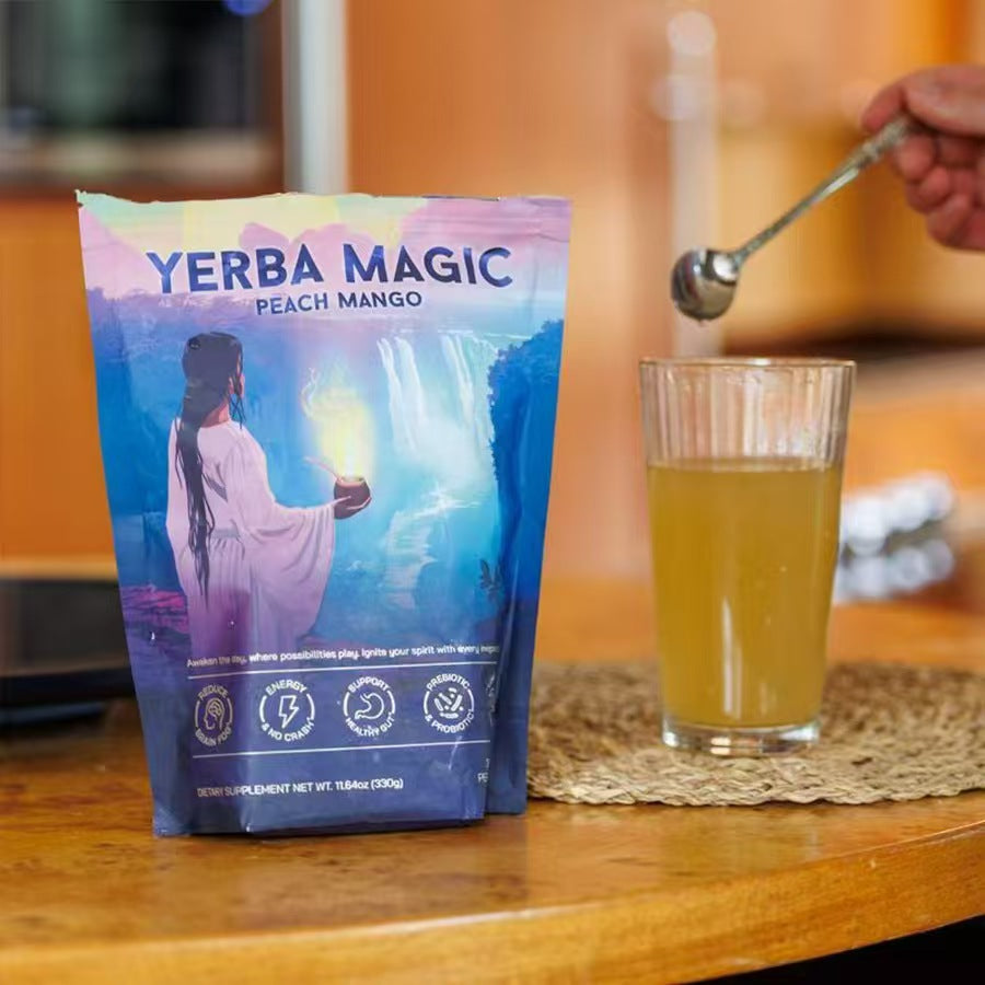 Get trendy with Myrcia Yerba Mate Instant Tea Powder - Prebiotic-Probiotic available at Hot Trends Online. Shop Now!