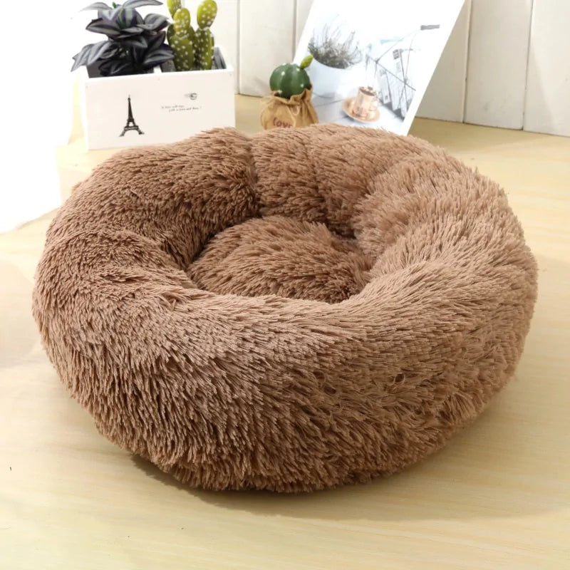 Get trendy with Soft Winter Warm Long Plush Donut Pet Bed - Pet Accessory available at Hot Trends Online. Shop Now!