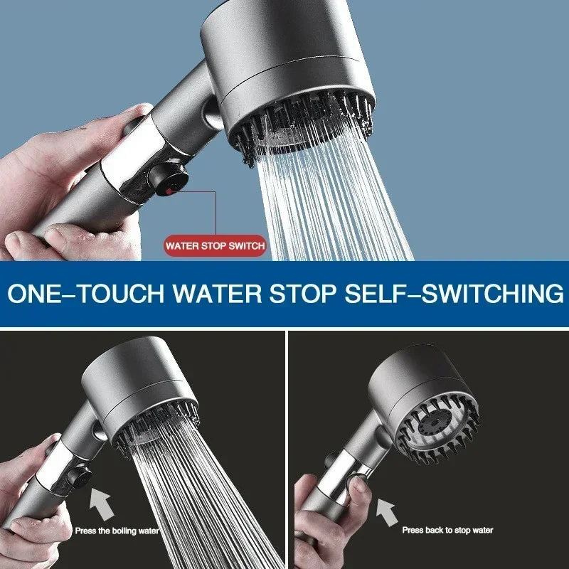 Get trendy with 3-Mode High Pressurized Filter Adjustable Shower Head -  available at Hot Trends Online. Shop Now!