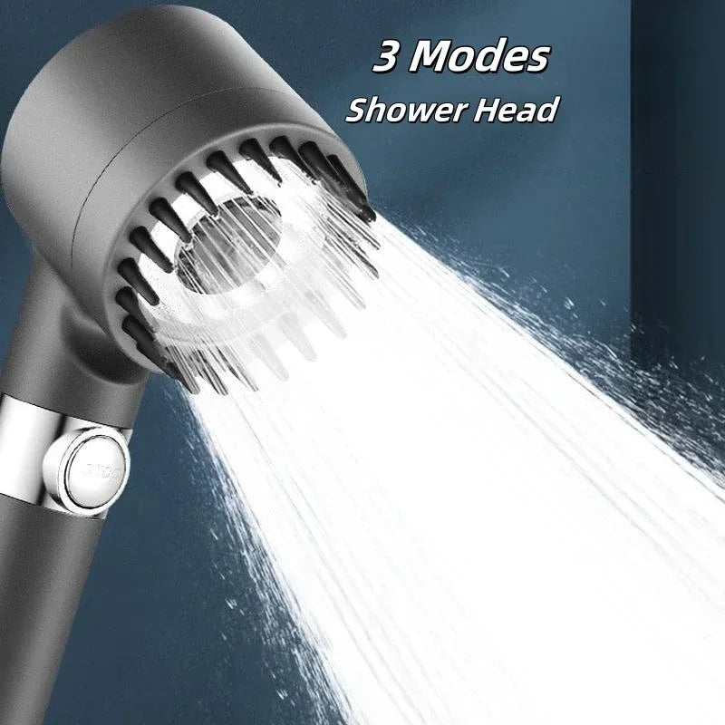 Get trendy with 3-Mode High Pressurized Filter Adjustable Shower Head -  available at Hot Trends Online. Shop Now!