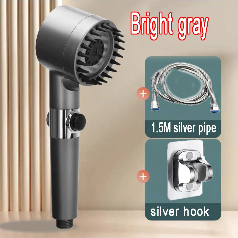 Get trendy with 4 Mode High Pressure Filtered Showerhead With One-Key Stop -  available at Hot Trends Online. Shop Now!
