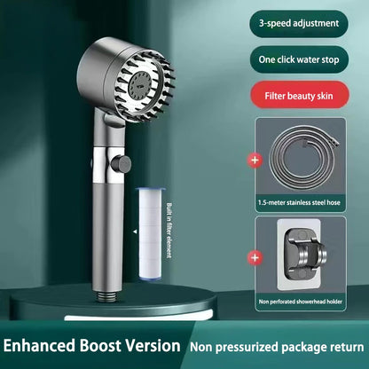 Get trendy with 3-Mode High Pressurized Filter Adjustable Shower Head -  available at Hot Trends Online. Shop Now!