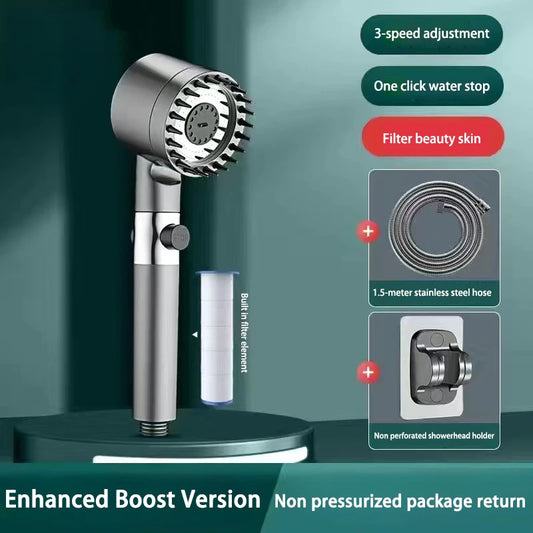 Get trendy with 3-Mode High Pressurized Filter Adjustable Shower Head -  available at Hot Trends Online. Shop Now!