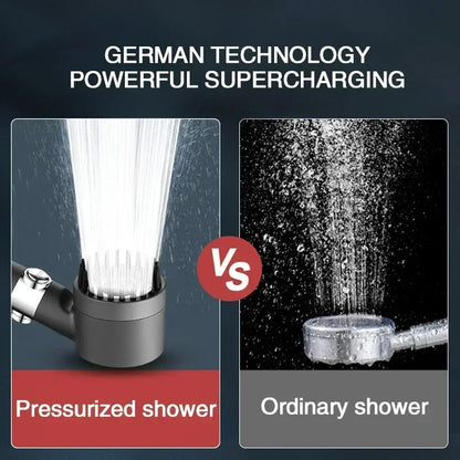 Get trendy with 3-Mode High Pressurized Filter Adjustable Shower Head -  available at Hot Trends Online. Shop Now!