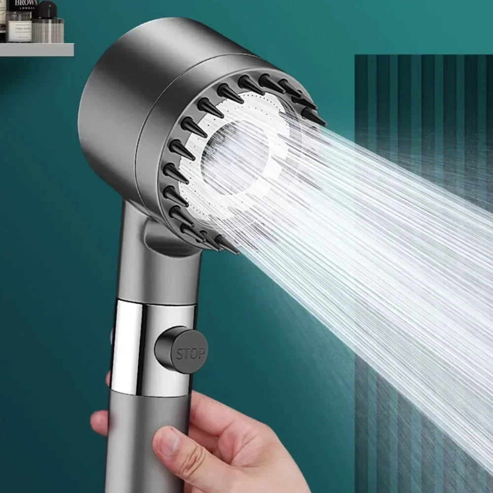 Get trendy with 3-Mode High Pressurized Filter Adjustable Shower Head -  available at Hot Trends Online. Shop Now!