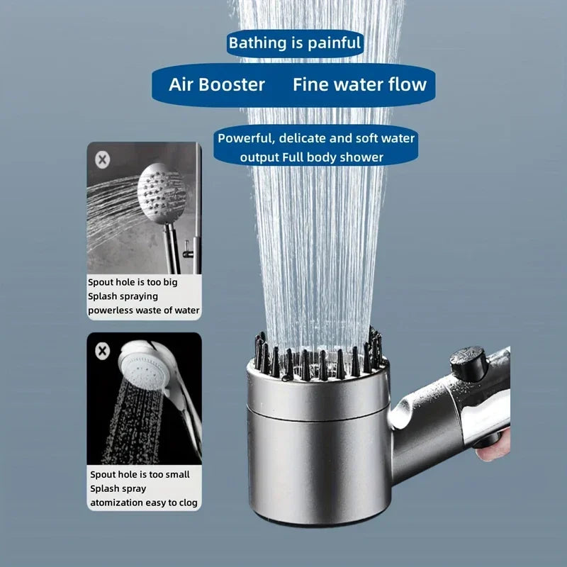 Get trendy with 4 Mode High Pressure Filtered Showerhead With One-Key Stop -  available at Hot Trends Online. Shop Now!