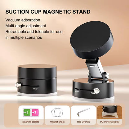 Get trendy with Vacuum Magnetic Suction Cup Folding Swivel Phone Stand 360 Degree Rotation Phone Holder for Iphone Car Cell Phone Bracket -  available at Hot Trends Online. Shop Now!