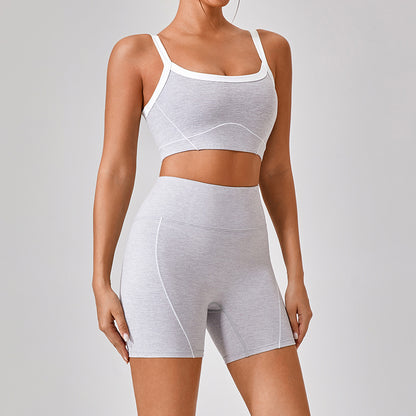 Get trendy with Outdoor Sports Spaghetti Strap Yoga Suit - Clothing available at Hot Trends Online. Shop Now!