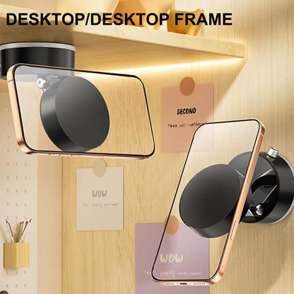 Get trendy with Vacuum Magnetic Suction Cup Folding Swivel Phone Stand 360 Degree Rotation Phone Holder for Iphone Car Cell Phone Bracket -  available at Hot Trends Online. Shop Now!