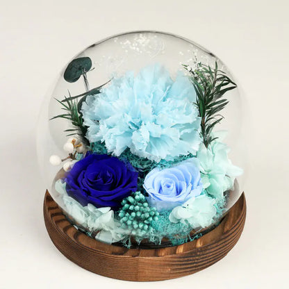 Glass Cover Dried Flower Ornament Gift