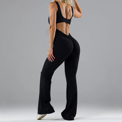 Get trendy with Tight Yoga Bodysuit Casual Hollow Seamless Womens Clothing - Clothing available at Hot Trends Online. Shop Now!