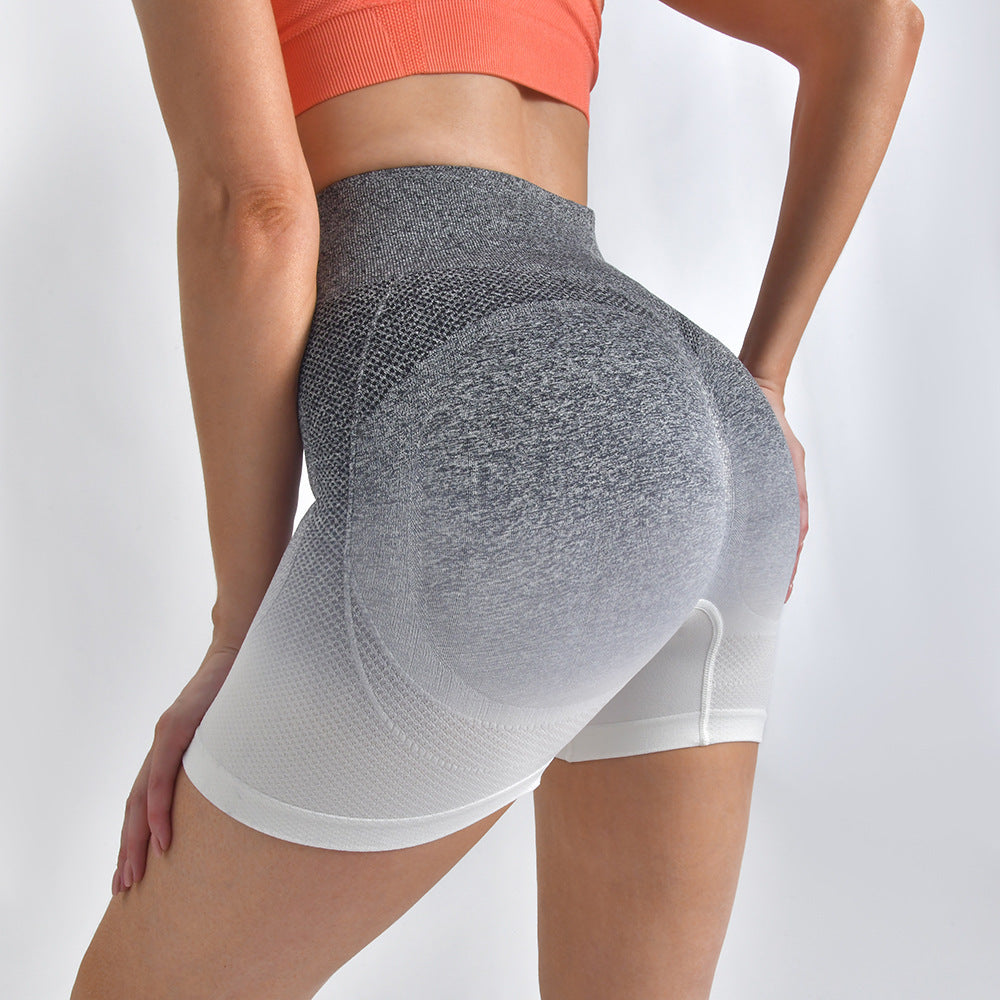 Womens Striped High Waist Hip-lifting Yoga Shorts Tight Pants - Premium Clothing - Just $17.99! Shop now at Hot Trends Online