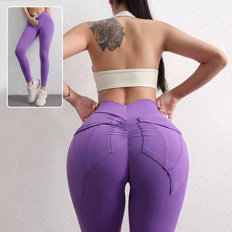 Get trendy with High Waist Yoga Pants With Pockets - Leggings available at Hot Trends Online. Shop Now!