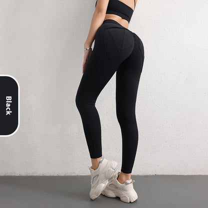Get trendy with High Waist Yoga Pants With Pockets - Leggings available at Hot Trends Online. Shop Now!