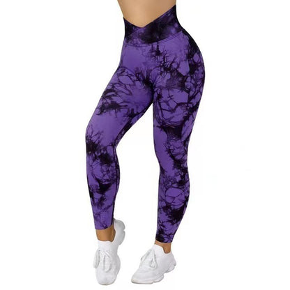 Get trendy with Seamless Tie Dye Yoga Leggings - Leggings available at Hot Trends Online. Shop Now!