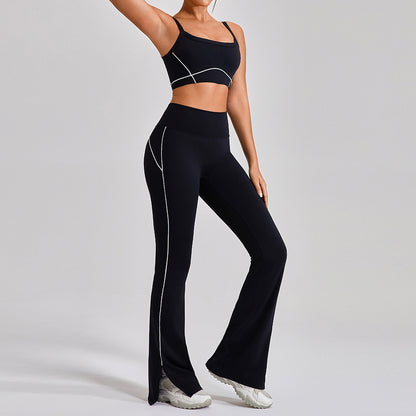 Get trendy with Outdoor Sports Spaghetti Strap Yoga Suit - Clothing available at Hot Trends Online. Shop Now!