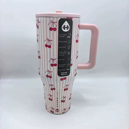 Tumbler 32OZ/40OZ Traveler Straw Lid Stainless Steel Vacuum Insulated Car Mug Double Wall Thermal Iced Travel