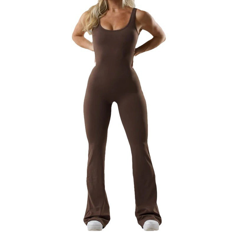 Get trendy with Tight Yoga Bodysuit Casual Hollow Seamless Womens Clothing - Clothing available at Hot Trends Online. Shop Now!
