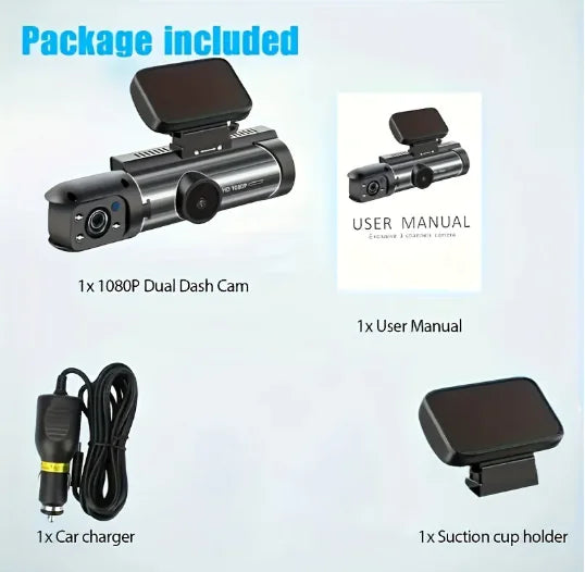 Get trendy with 360° Dual Lens Car Dash Cam -  available at Hot Trends Online. Shop Now!
